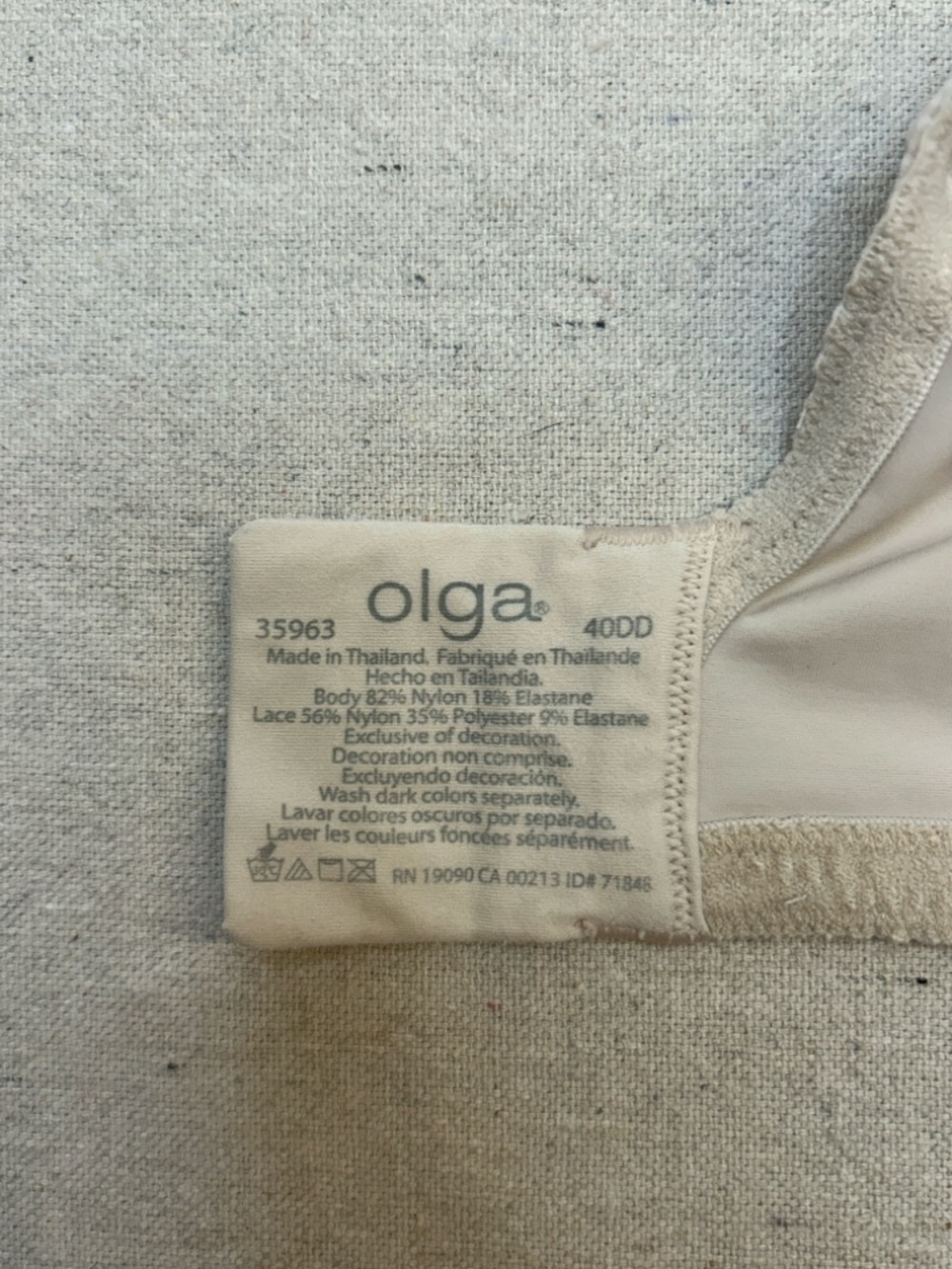 Olga Size 40DD/40E Rosewater Luxury Lift Minimizer Underwire Bra - Picture 3 of 9